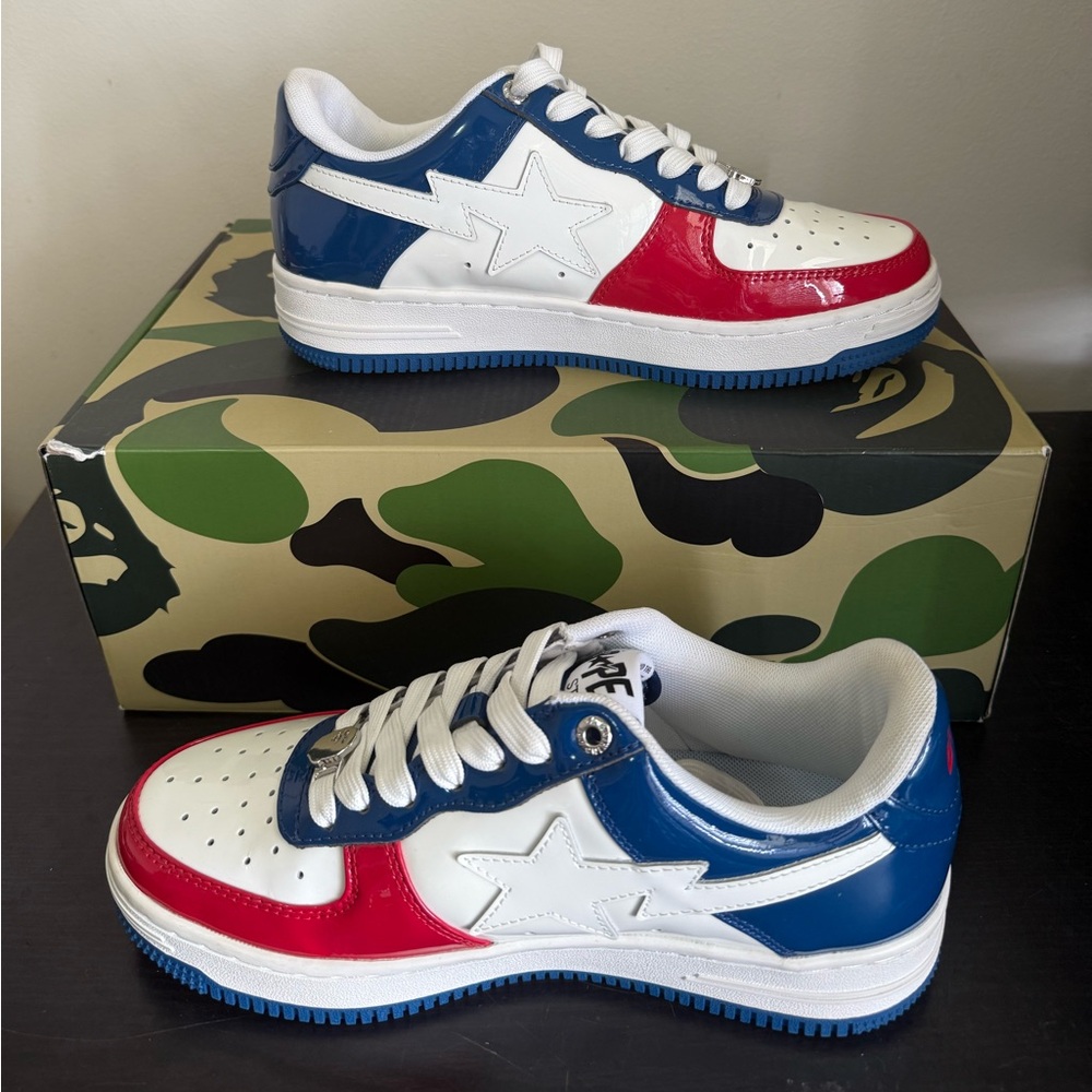 Bapesta France, (red white and blue)